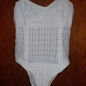 Beautiful White Lace Bodysuit